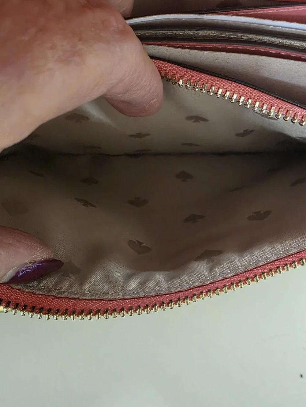 kate spade Bright Pink Leather Crossbody Wallet with Detachable Strap